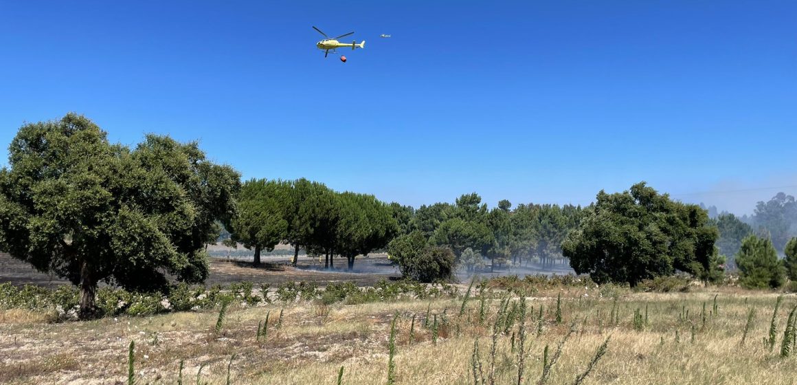 Incêndio em Paço dos Negros mobiliza mais de 70 operacionais e dois meios aéreos